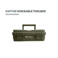Raptor Storage 4.5L Stackable Tool box Army Green