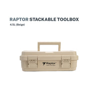 Raptor Storage 4.5L Stackable Tool box Beige