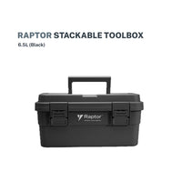 Raptor Storage 6.5L Stackable Tool box black