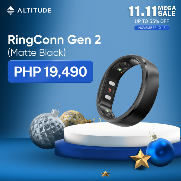 RingConn Smart Ring Gen 2 Matte Black