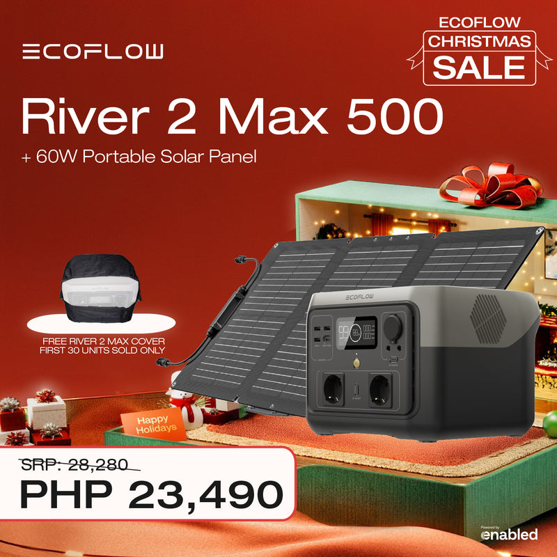 EcoFlow RIVER 2 Max 500 Portable Power Station (w/ Solar Panel Bundle Available)