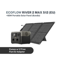 River 2 Max 512 EU 60W Solar Panel Bundle