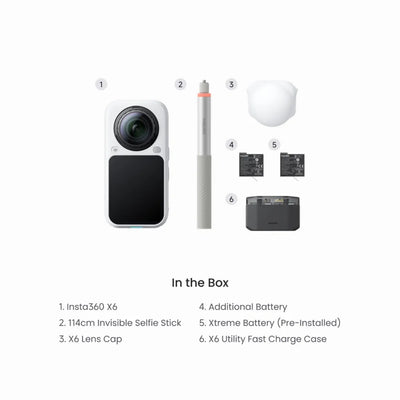 Insta360 X6 8K50fps 360° Action Camera