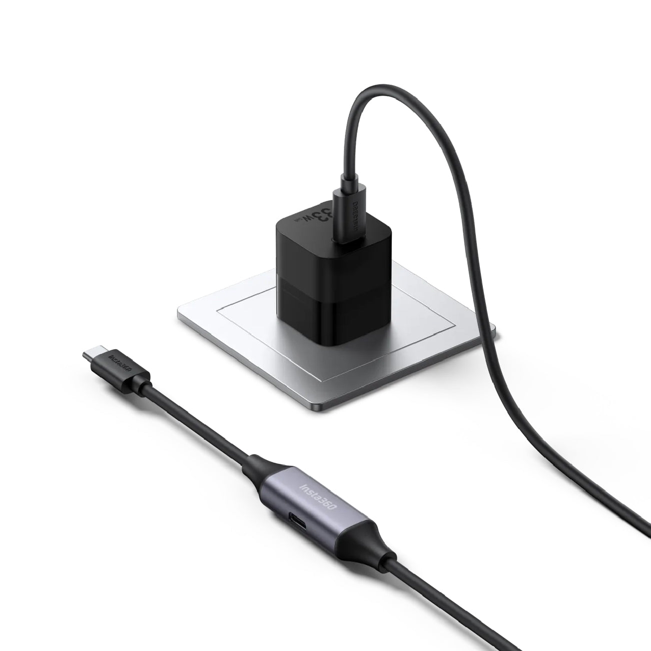 Insta360 Wave Y-Cable and Power Adapter