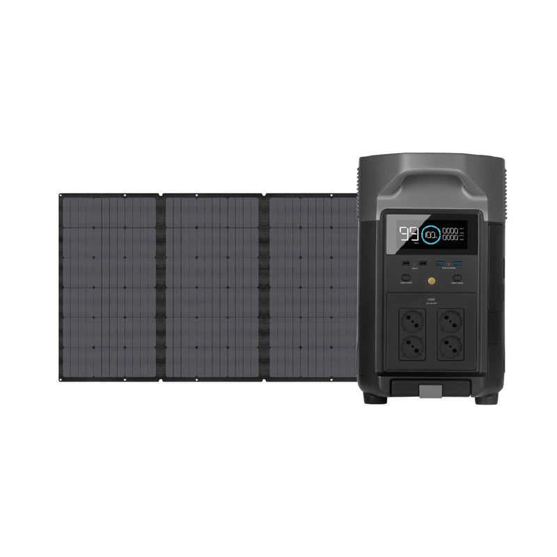 EcoFlow DELTA Pro + 400W Portable Solar Panel