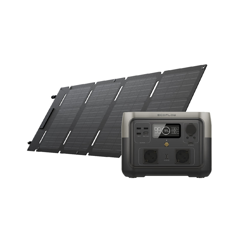 EcoFlow River 2 Max Power Station + 45W Solar Panel Bundle