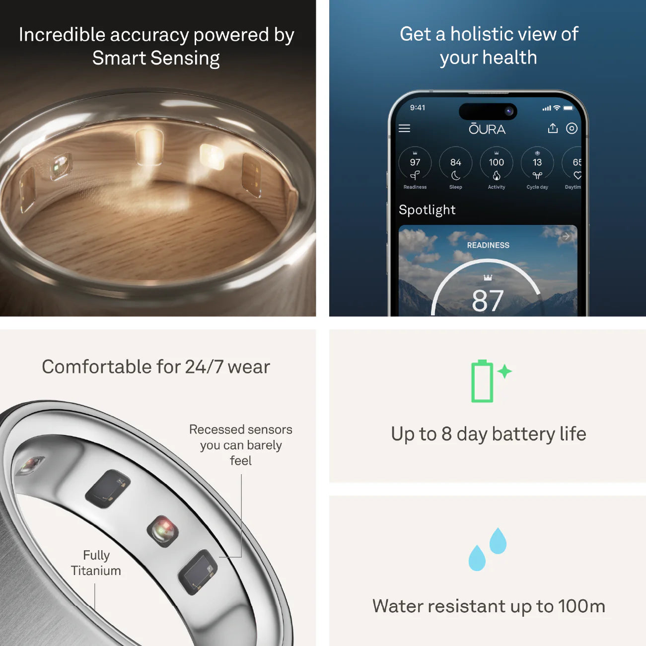Oura Ring 4 Brushed Silver