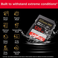 SanDisk Extreme Pro 128GB UHS-II SDXC Memory Card