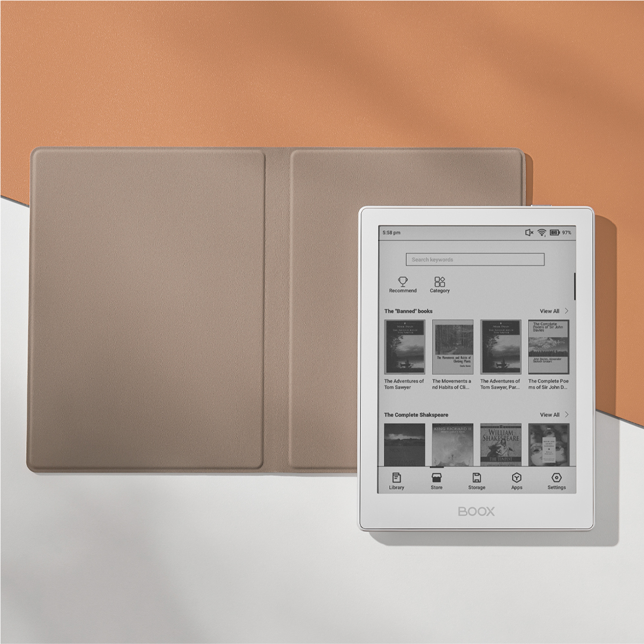 BOOX Go 6 Magnetic Case Beige