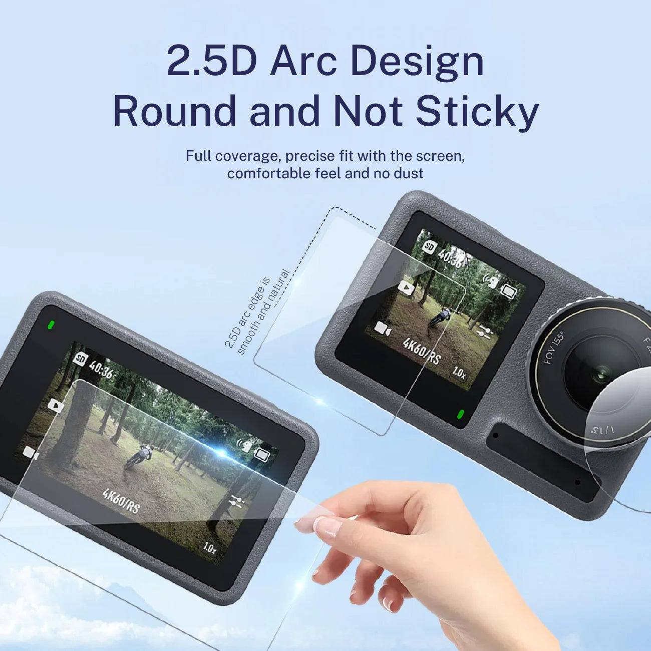 Telesin Tempered Glass Film for DJI Action 5 Pro
