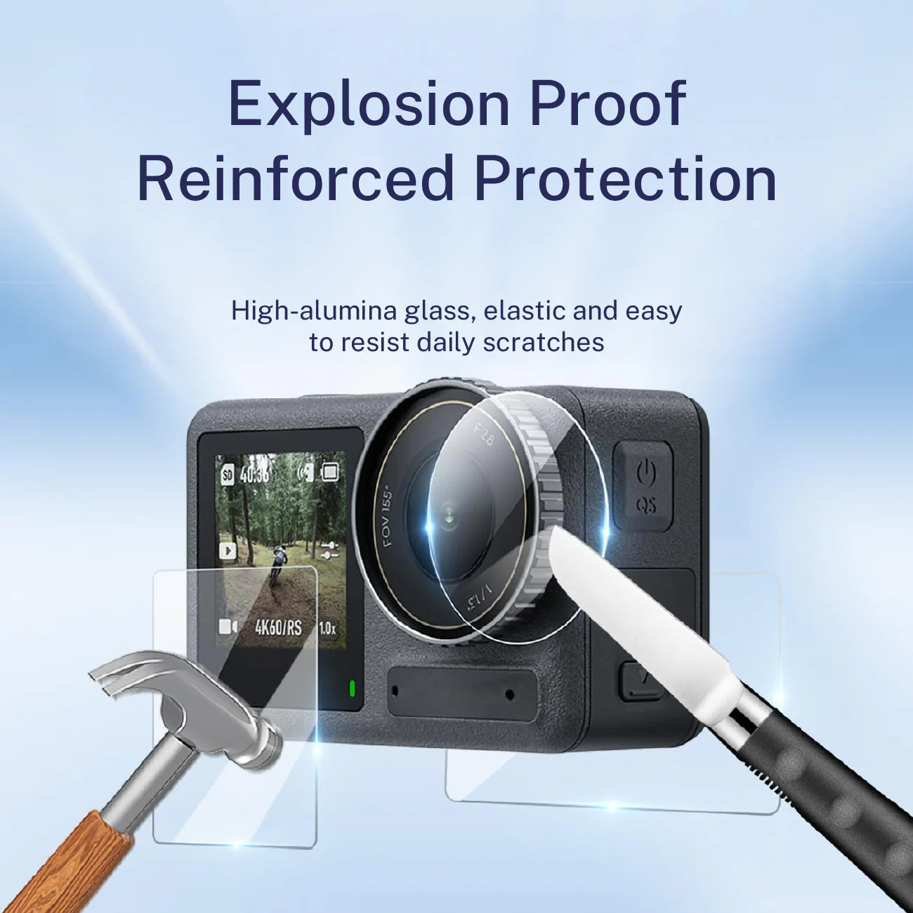 Telesin Tempered Glass Film for DJI Action 5 Pro