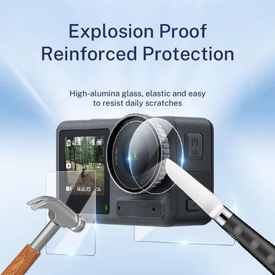 Telesin Tempered Glass Film for DJI Action 5 Pro