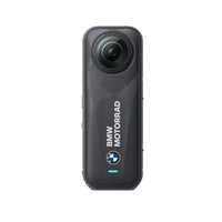 Insta360 X5 Black action camera with BMW Motorrad logo