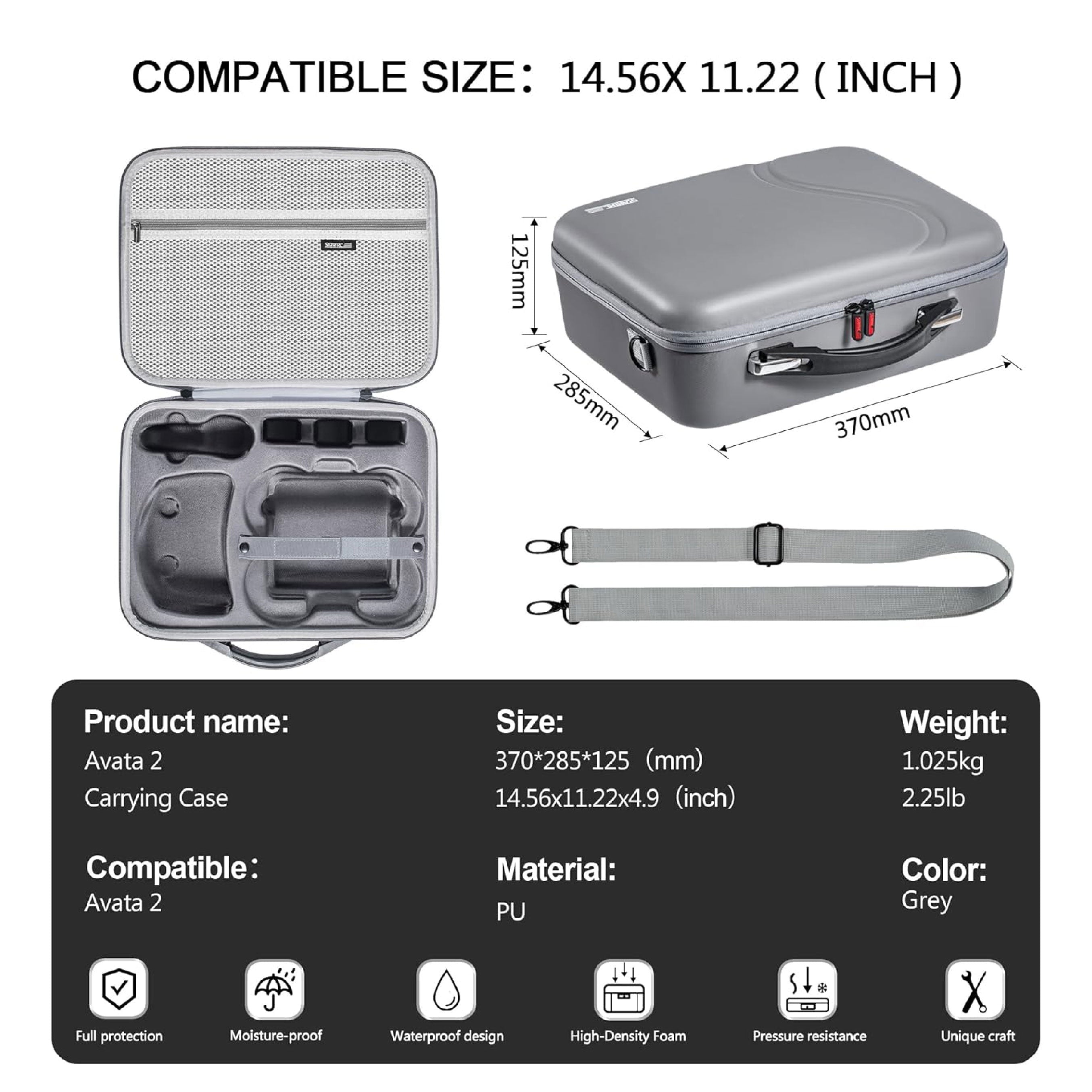 STARTRC Carrying Bag Size is 14.54x11.22 inches