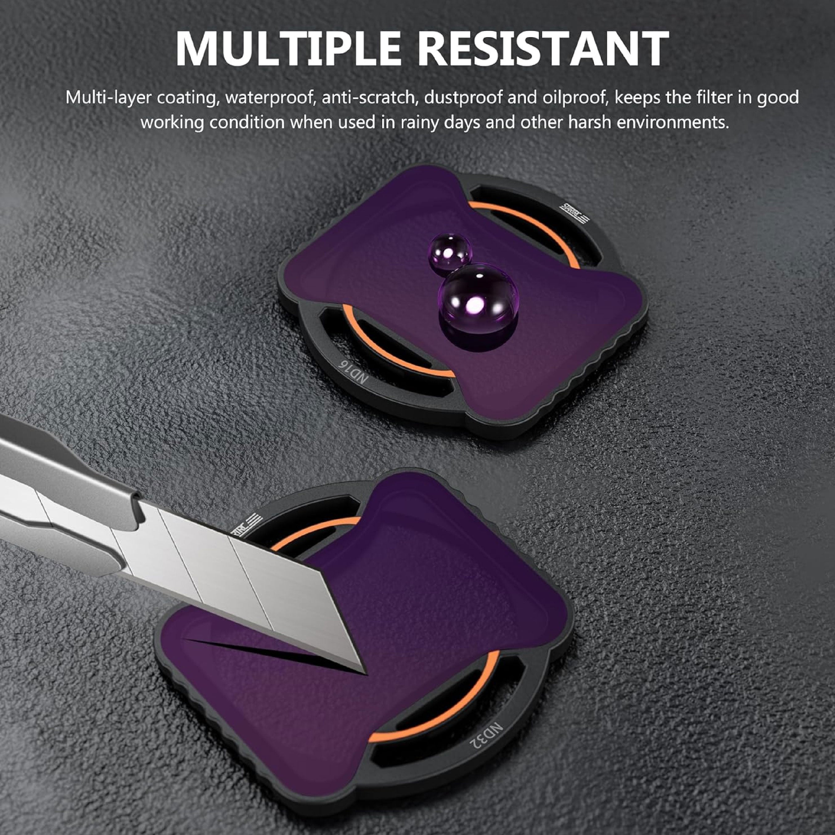 STARTRC Filter with a multi-layer resistant coating