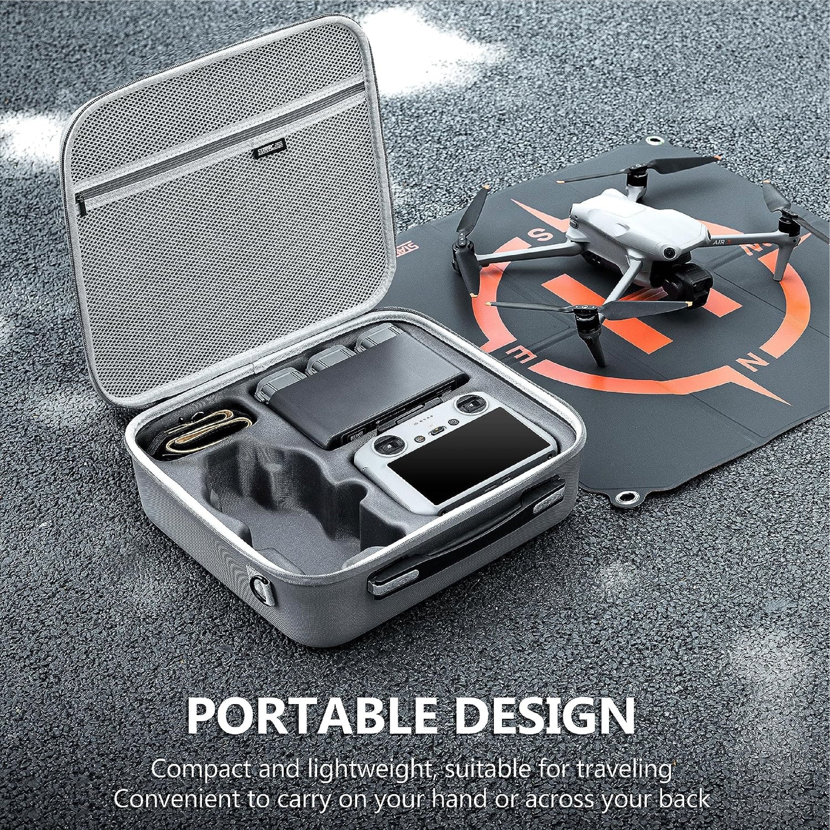 STARTRC PU Carrying bag for DJI Air 3 compatible DJI RC-N2/DJI RC 2(Fly more combo)
