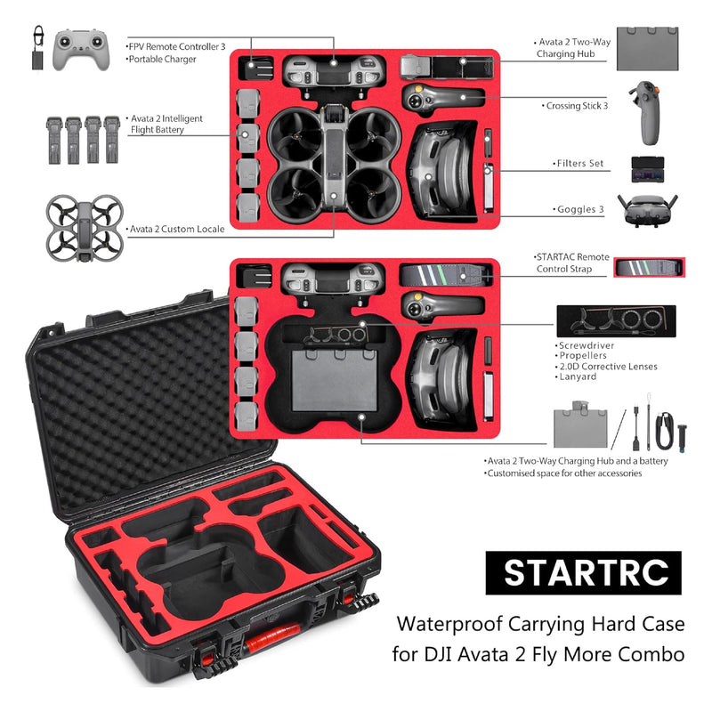 STARTRC Waterproof Hard Case for DJI AVATA 2