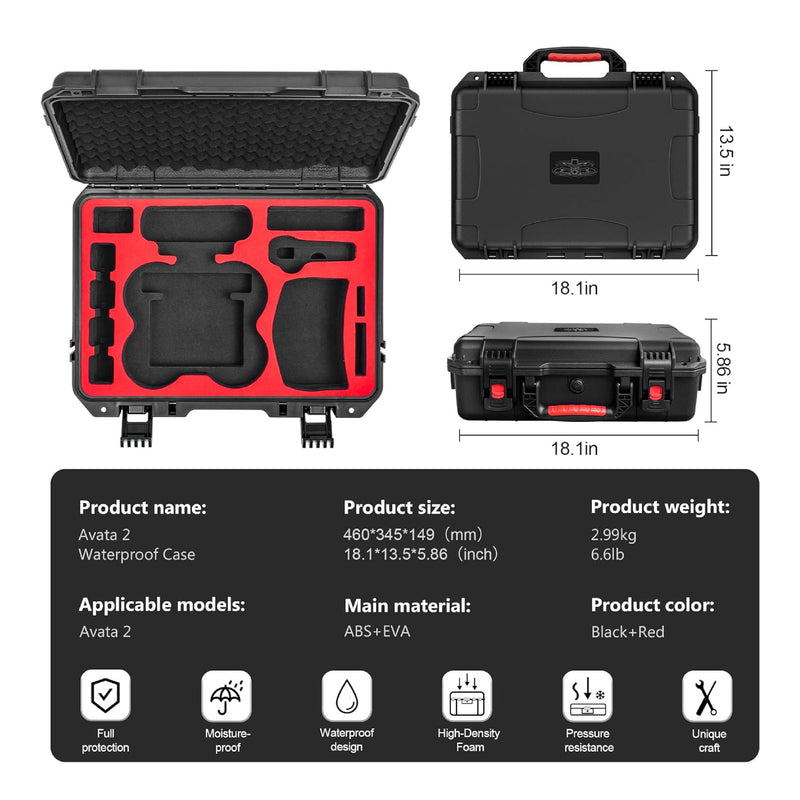 STARTRC Waterproof Hard Case for DJI AVATA 2