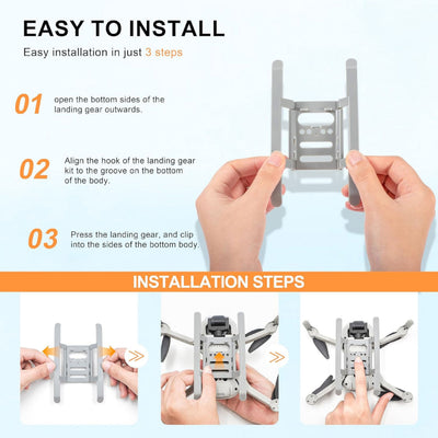 Installation instructions for the STARTRC foldable extended landing gear