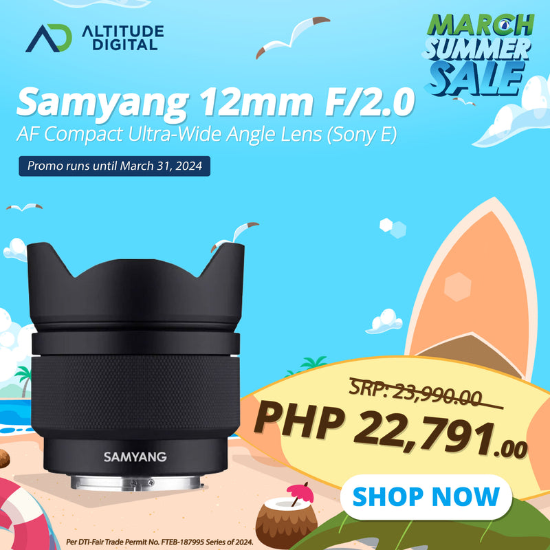 Samyang 12mm f/2.0 AF Compact Ultra-Wide Angle Lens for Sony E