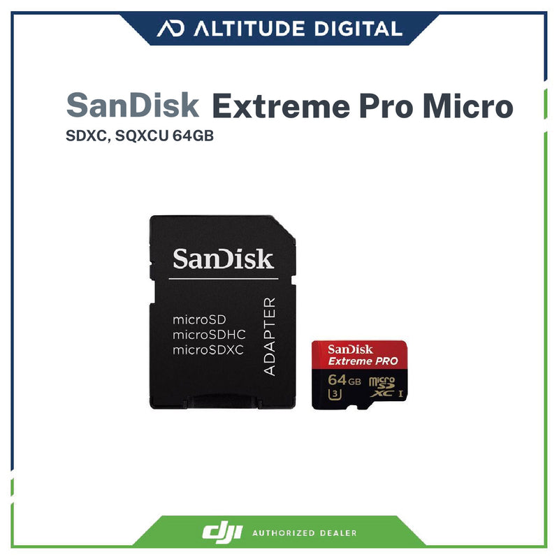 SanDisk Extreme Pro microSDXC, SQXCU 64GB (SDSQXCU-064G-GN6MA)