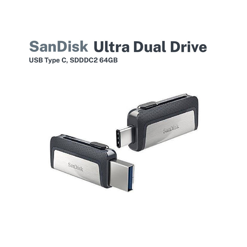 SanDisk Ultra Dual Drive USB Type C, SDDDC2 64GB (SDDDC2-064G-G46)