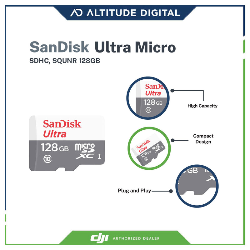 SanDisk Ultra microSDXC, SQUNR 128GB (SDSQUNR-128G-GN6MN)