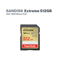 Sandisk Extreme 512GB UHS-I SDXC Memory Card