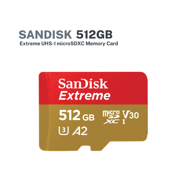 SanDisk Extreme microSDXC, SQXAV 512GB (SDSQXAV-512G-GN6MN)