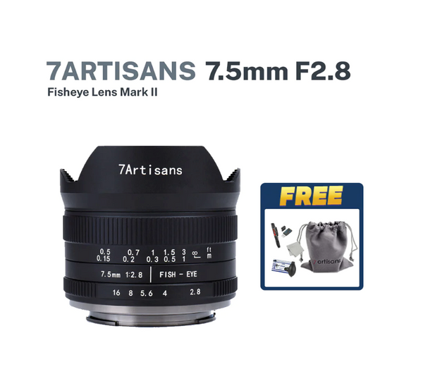 7artisans 7.5mm F2.8 APS-C Fisheye Fixed Lens Mark II