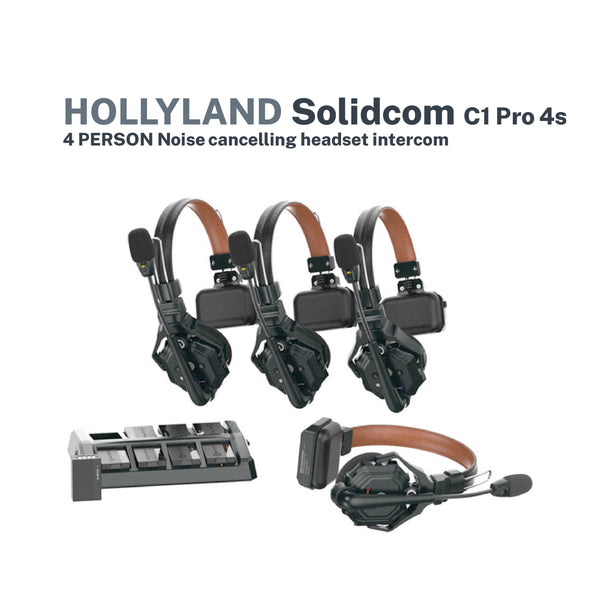 Hollyland Solidcom C1 Pro - 4S 4-Person noise cancelling headset Intercom