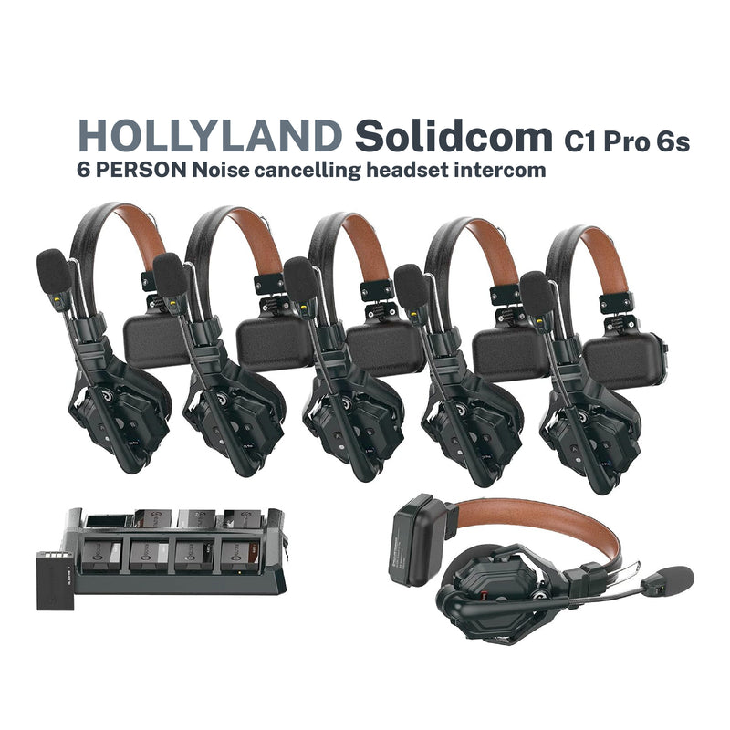 Hollyland Solidcom C1 Pro - 6S 6-Person noise cancelling headset Intercom
