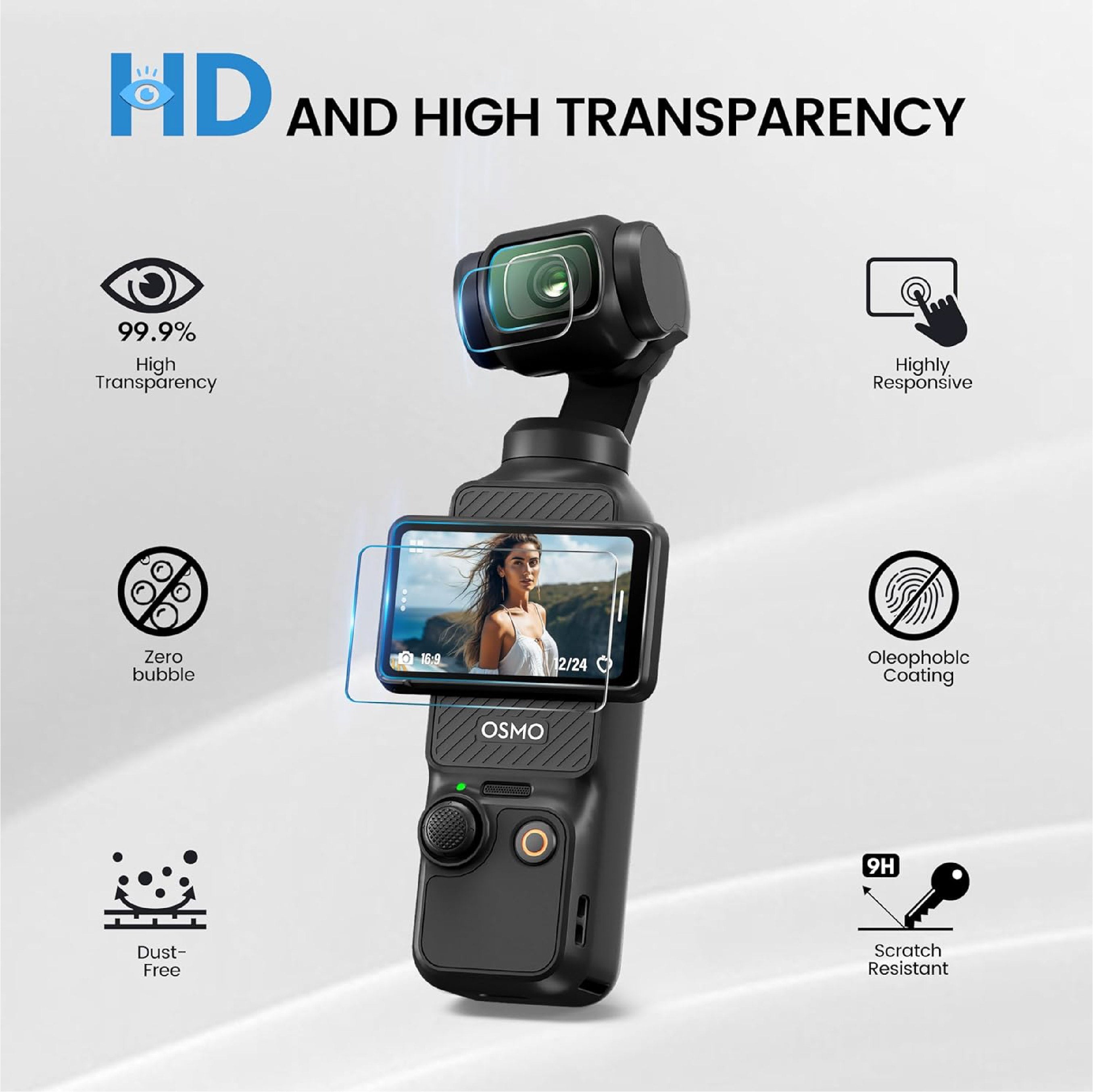 Tempered Glass for DJI Pocket 3 from STARTRC