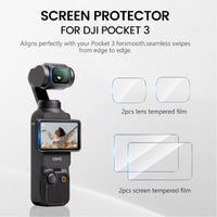 STARTRC Tempered Glass Screen Protector (2 Sets Pack) for DJI Pocket 3
