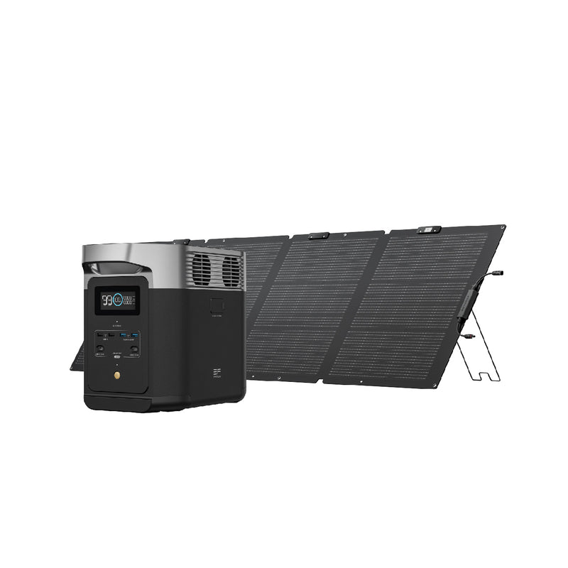 EcoFlow DELTA 2 + 220W Portable Solar Panel (Single Face)