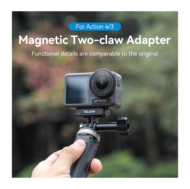 Telesin Magnetic two claw adapter for DJI Action 3/4 camera