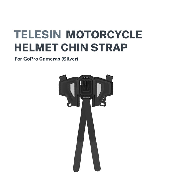 Telesin Motorcycle Helmet Chin for GoPro Cameras (Silver color)