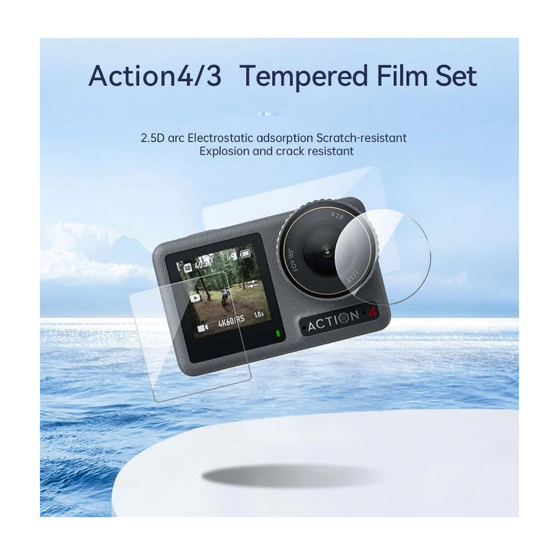 Telesin Tempered glass film for DJI Osmo Action 4/3 lens film x1