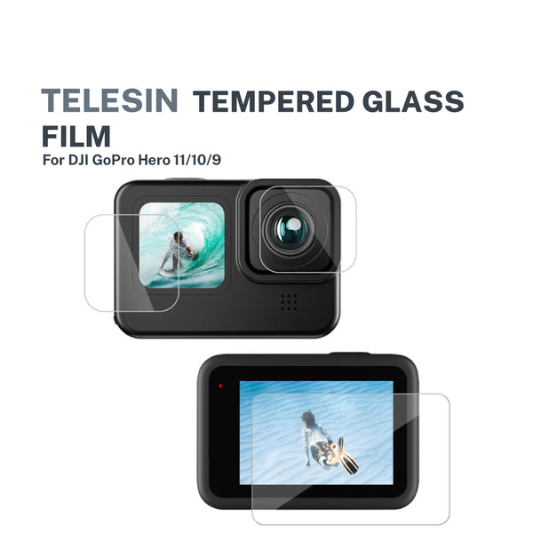 Telesin Tempered Glass Film for GoPro Hero 11/10/9