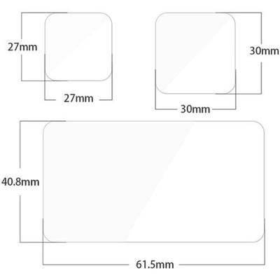 Telesin Tempered Glass Film for DJI GoPro Hero 11 Dimensions