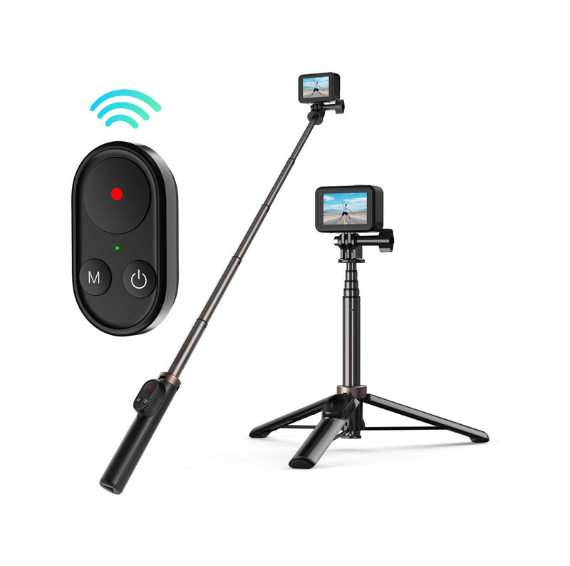 Telesin Vlog Selfie Stick w/ Tripod and Bluetooth Remote