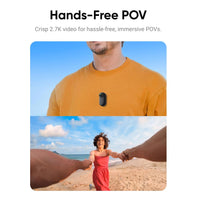 Hands-free POV of a couple holding hands using the Insta360 Go 3 Tiny Action Camera