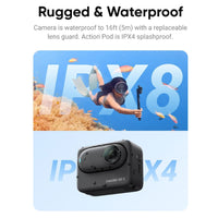 Underwater water shooting up to 16ft with the Insta360 Go 3 Tiny Action Camera