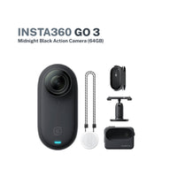 Insta360 Go 3 Pocket Action Camera Midnight Black 64GB