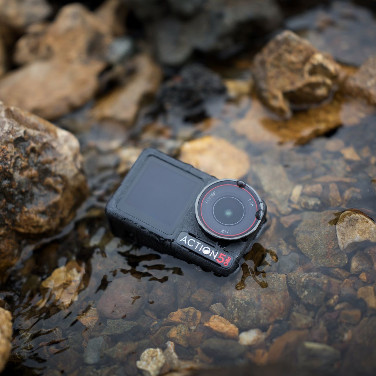 DJI Osmo Action Pro 5 submerged in water