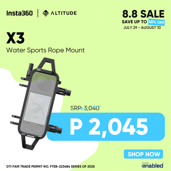 Insta360 X3 Water Sports Rope Mount