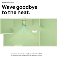 EcoFlow Wave Portable Air Conditioner can cool a 65 square foot area