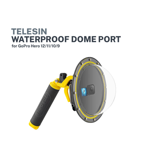 Telesin Waterproof dome port for GoPro Hero 12/11/10/9