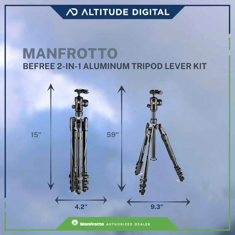 Manfrotto Befree 2N1 Aluminum Tripod