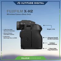 Side view of Fujifilm X-H2 Mirrorless Camera